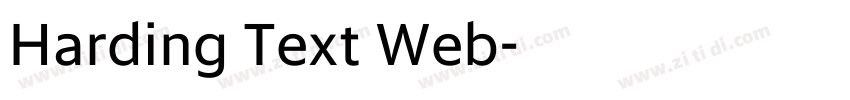 Harding Text Web字体转换 Harding Text Web字体转换